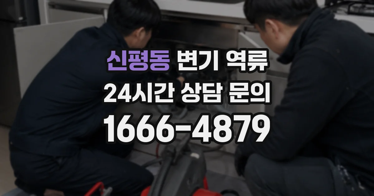신평동 변기 역류