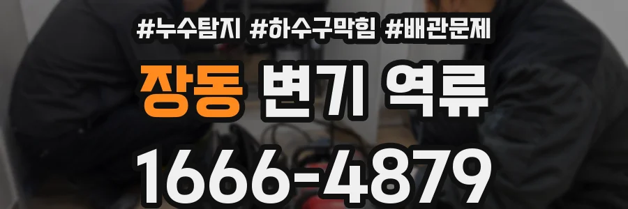 장동 변기 역류
