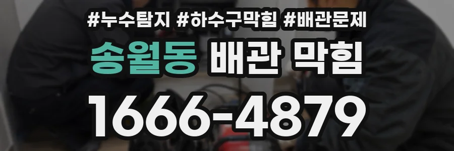 송월동 배관 막힘