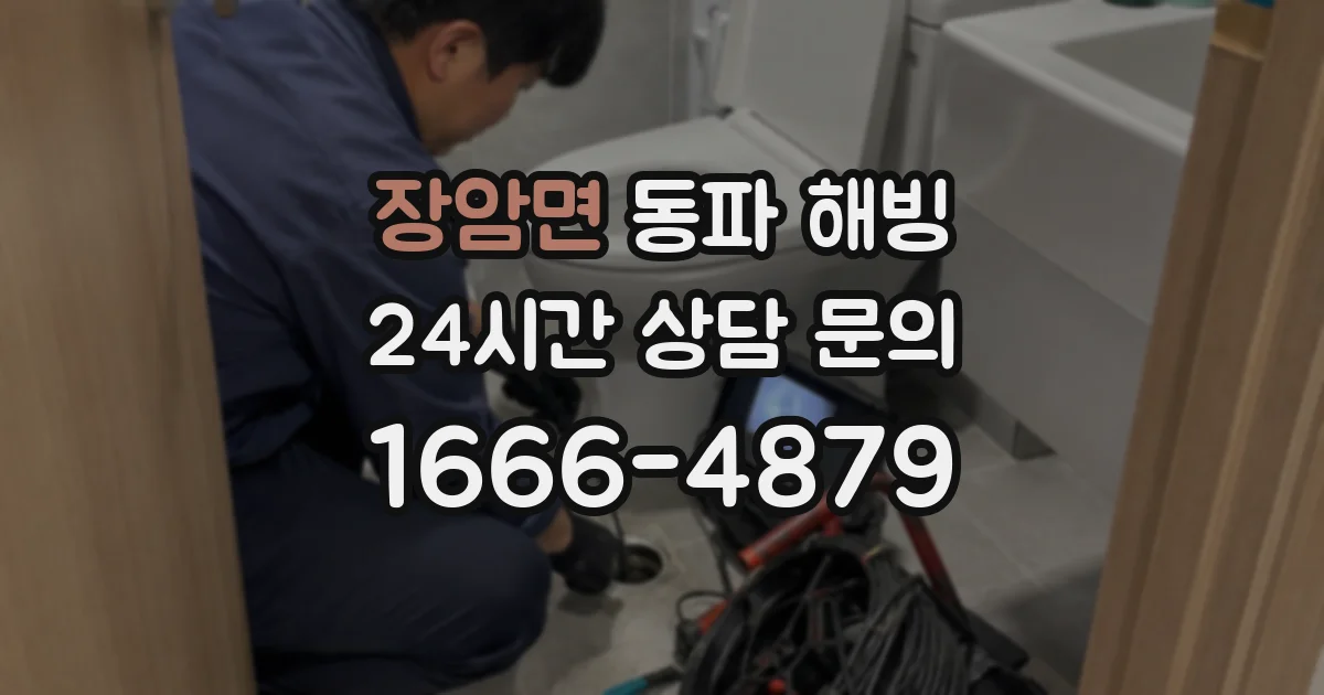 장암면 동파 해빙