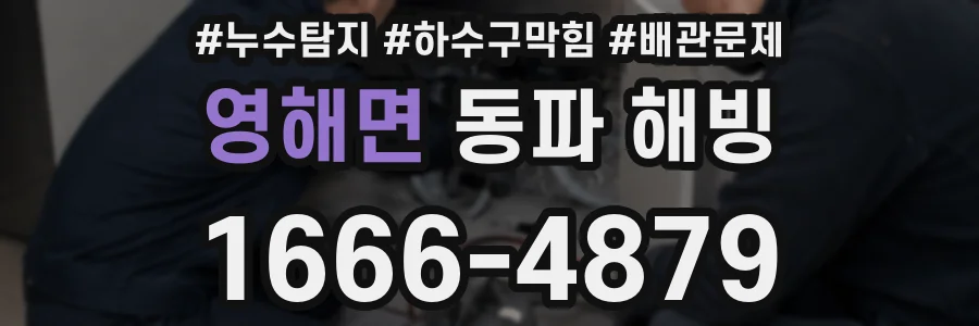 영해면 동파 해빙