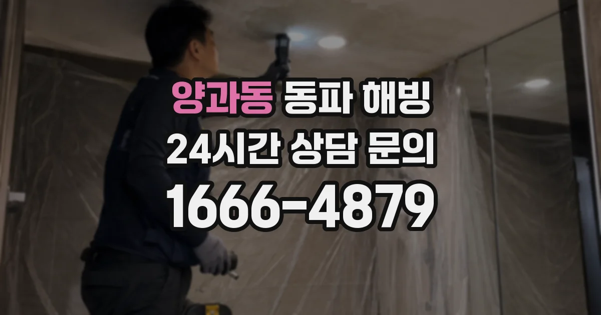 양과동 동파 해빙