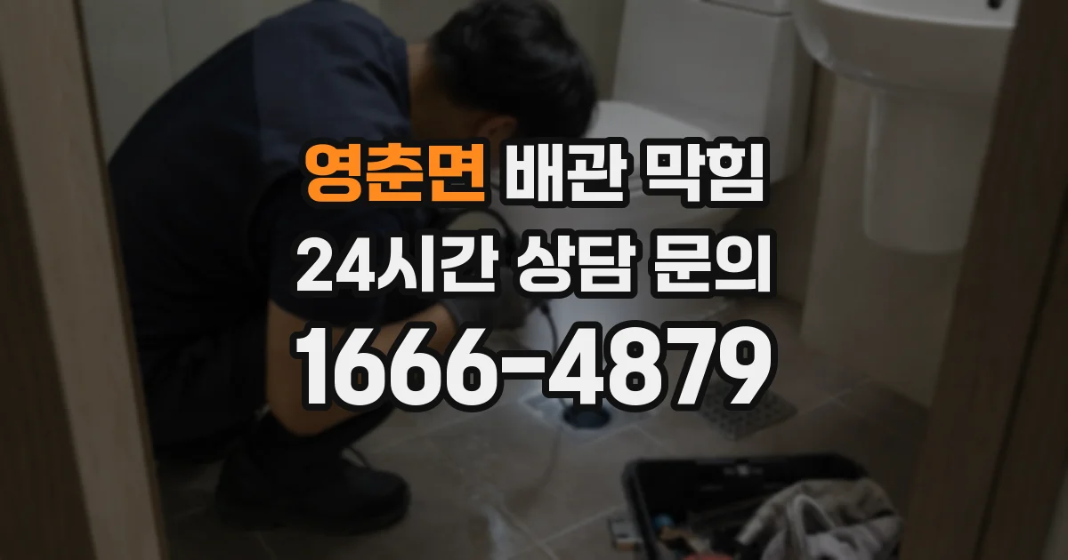 영춘면 배관 막힘