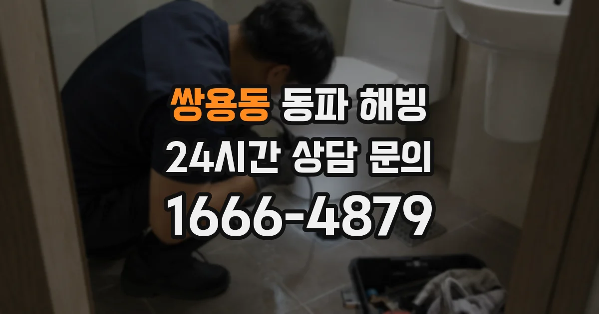쌍용동 동파 해빙