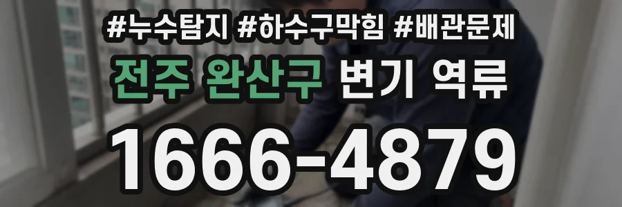 전주 완산구 변기 역류