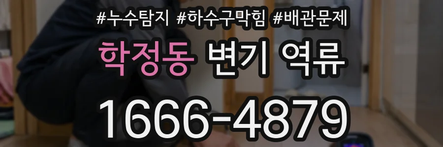 학정동 변기 역류
