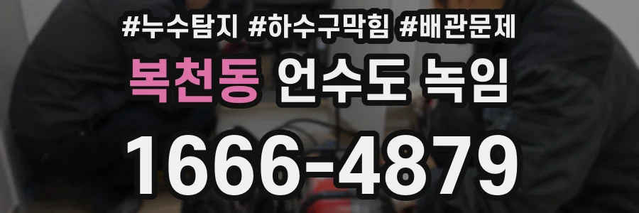 복천동 언수도 녹임