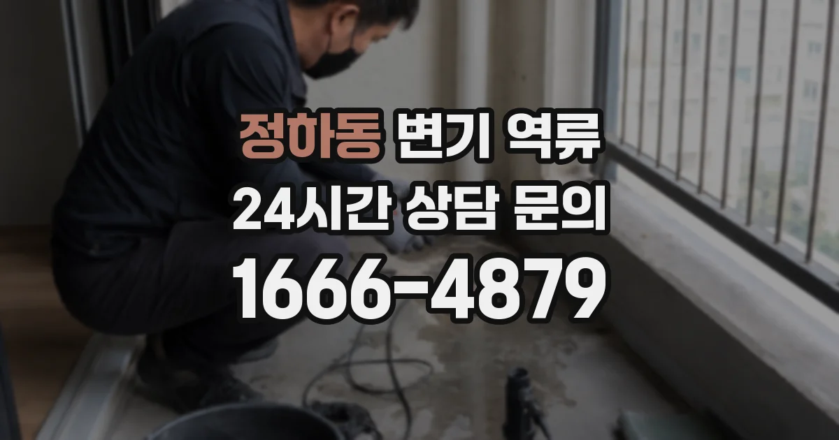 정하동 변기 역류