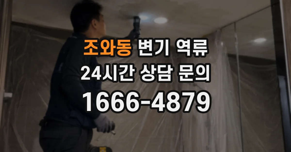 조와동 변기 역류