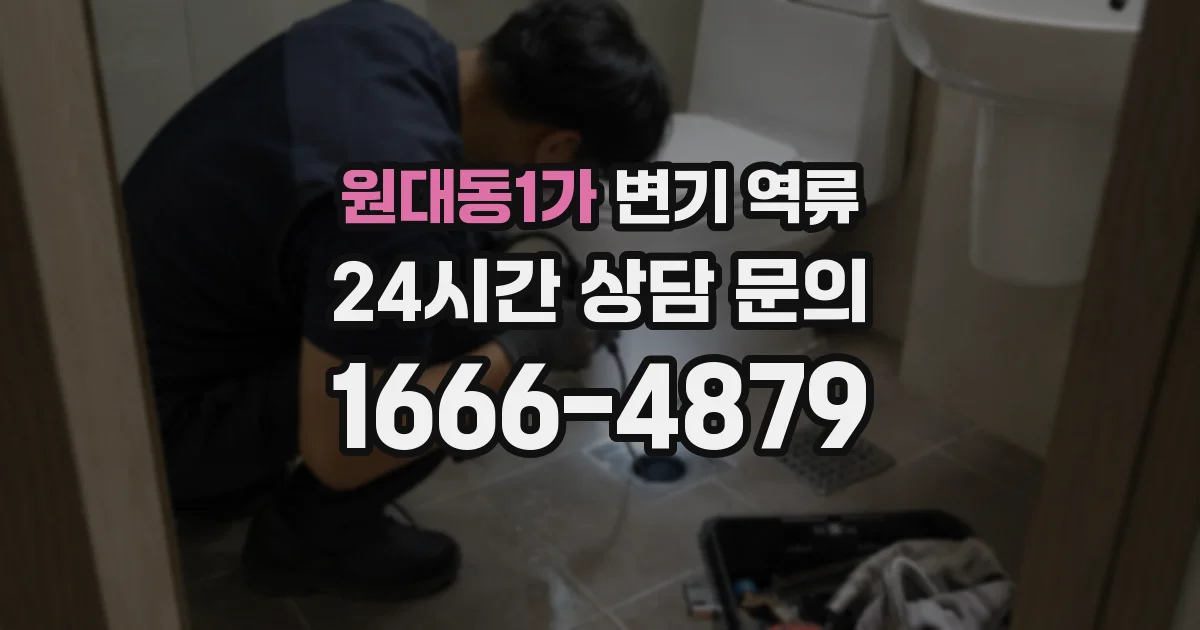 원대동1가 변기 역류
