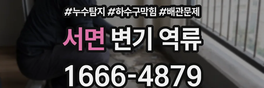 서면 변기 역류