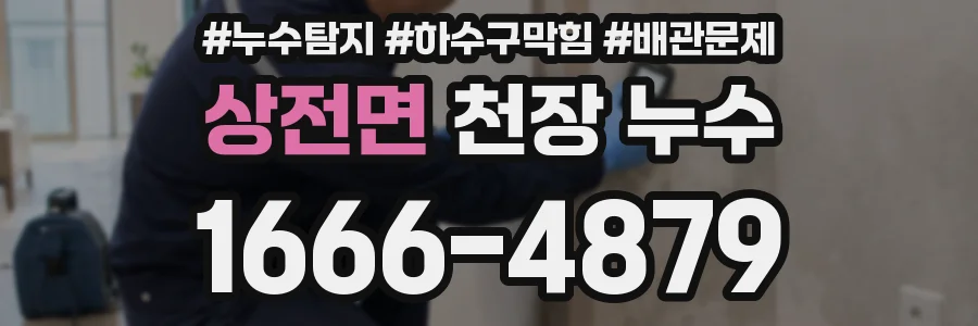 상전면 천장 누수