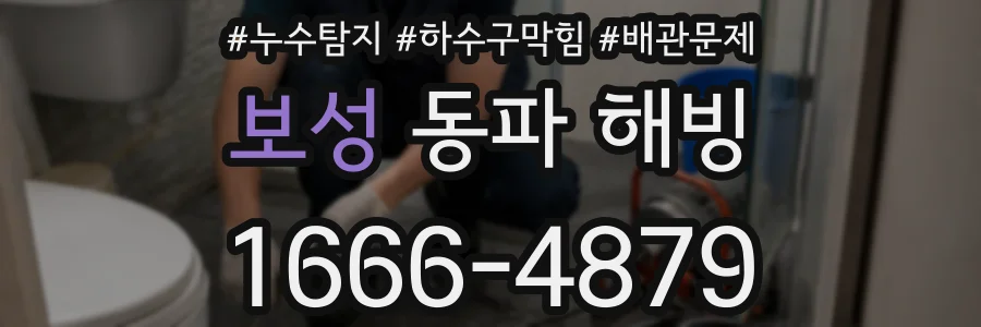 보성 동파 해빙