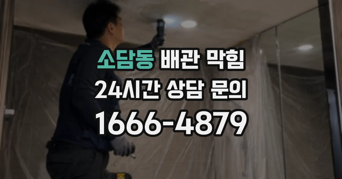 소담동 배관 막힘