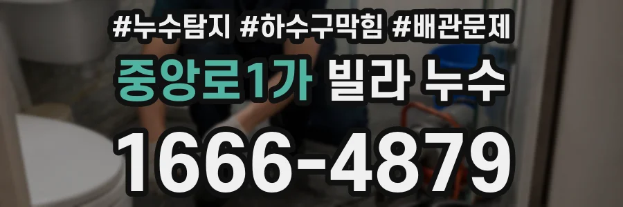 중앙로1가 빌라 누수