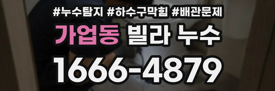 가업동 빌라 누수
