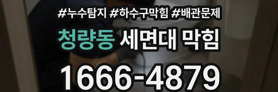 청량동 세면대 막힘