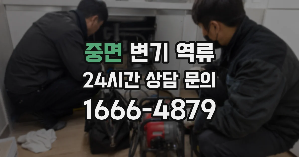 중면 변기 역류