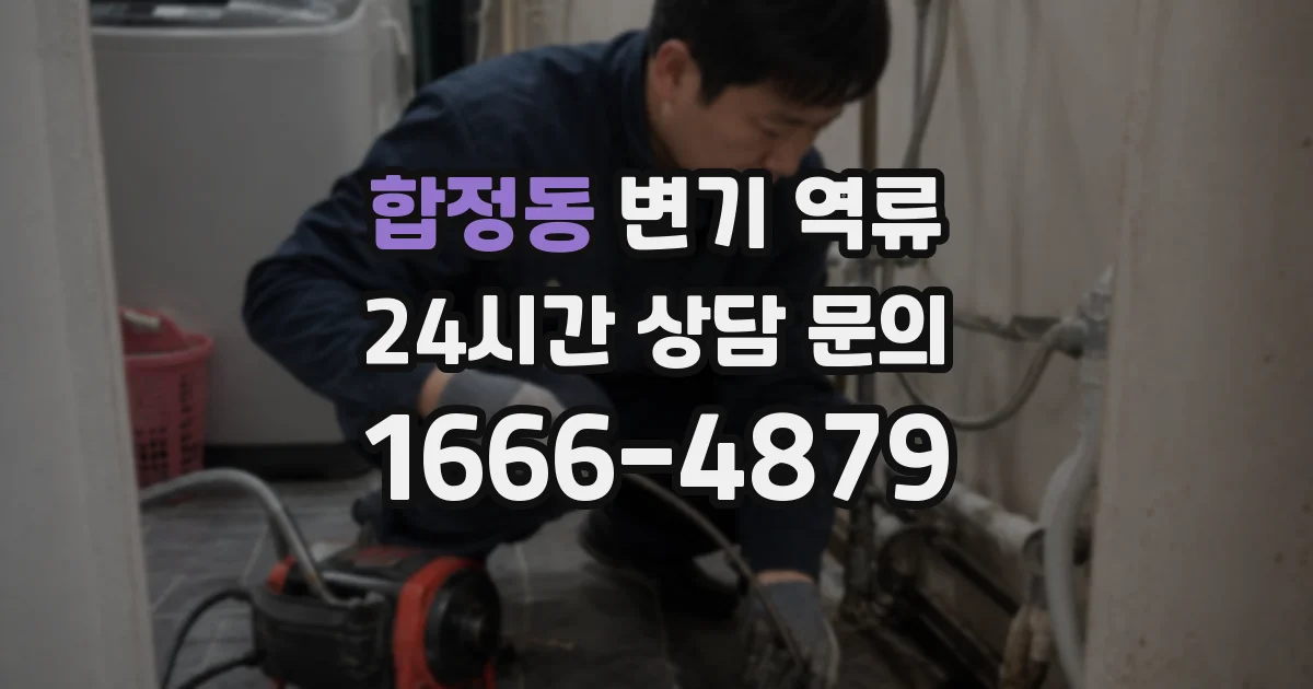 합정동 변기 역류