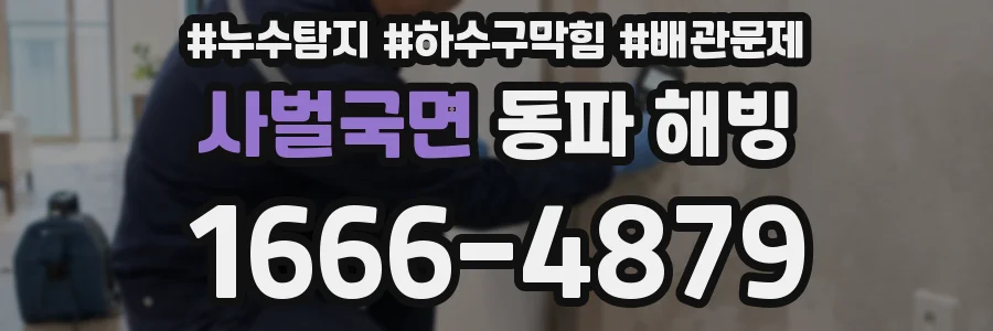 사벌국면 동파 해빙
