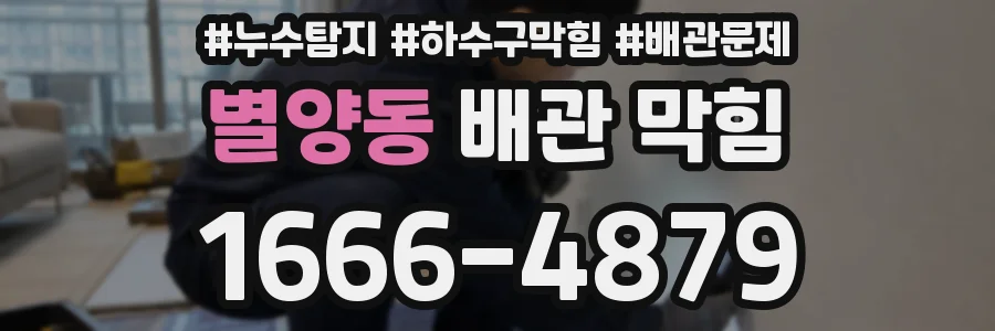 별양동 배관 막힘