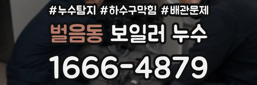 벌음동 보일러 누수