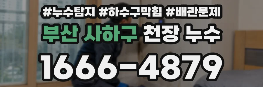 부산 사하구 천장 누수