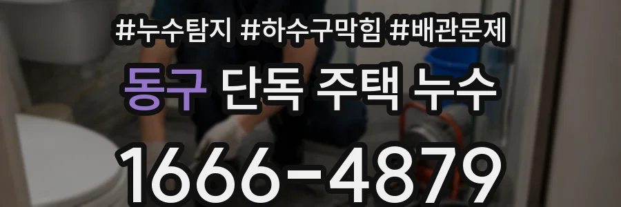 동구 단독 주택 누수