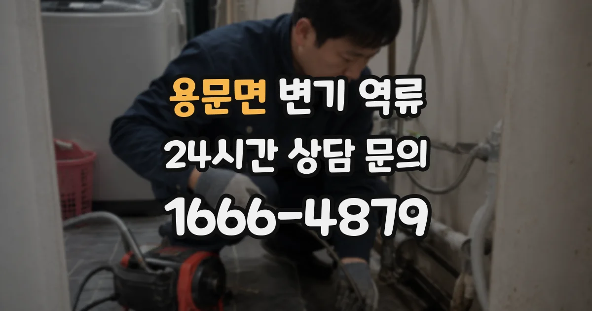 용문면 변기 역류