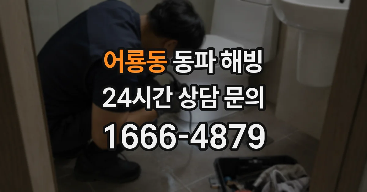 어룡동 동파 해빙
