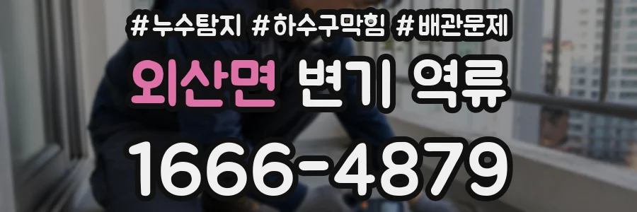 외산면 변기 역류