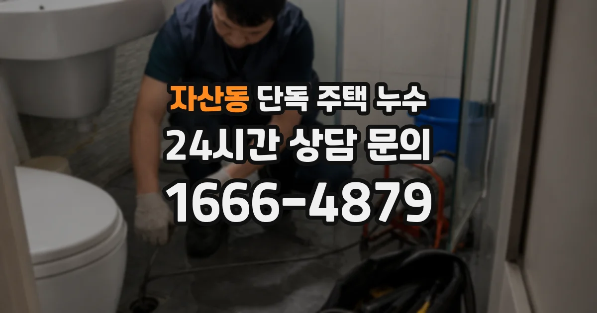 자산동 단독 주택 누수