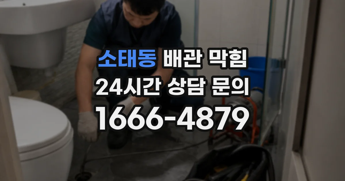소태동 배관 막힘