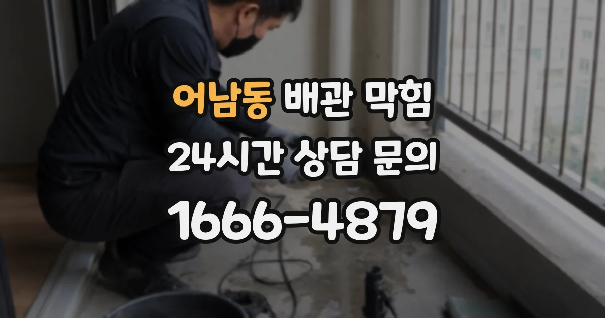 어남동 배관 막힘