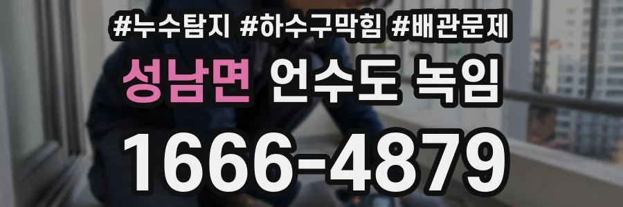 성남면 언수도 녹임
