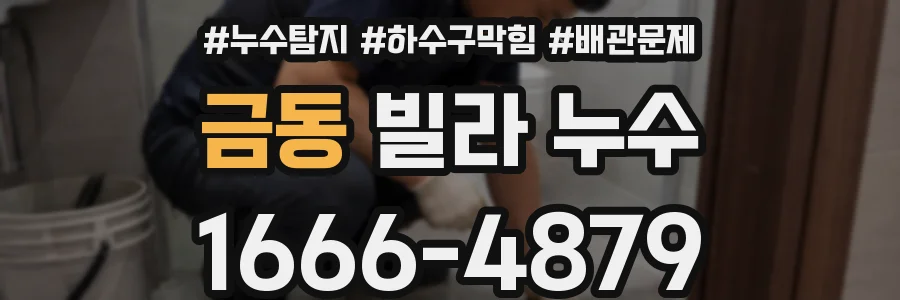 금동 빌라 누수