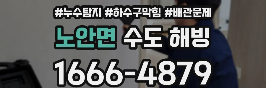 노안면 수도 해빙