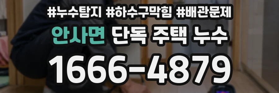 안사면 단독 주택 누수