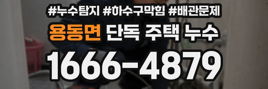 용동면 단독 주택 누수