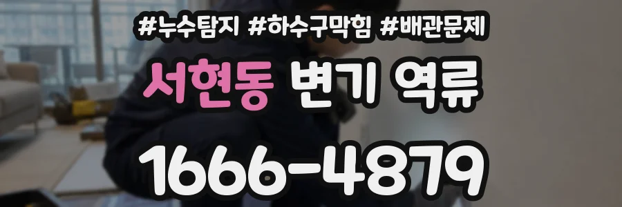 서현동 변기 역류
