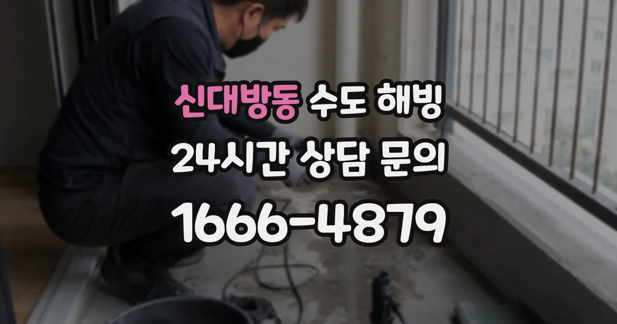 신대방동 수도 해빙
