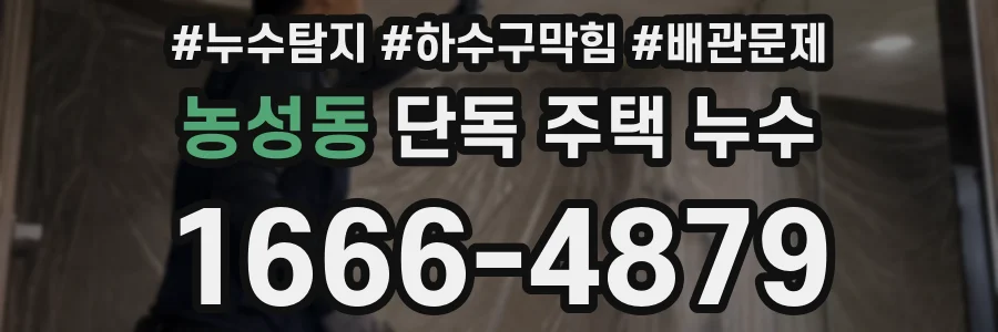농성동 단독 주택 누수
