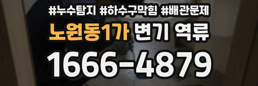 노원동1가 변기 역류