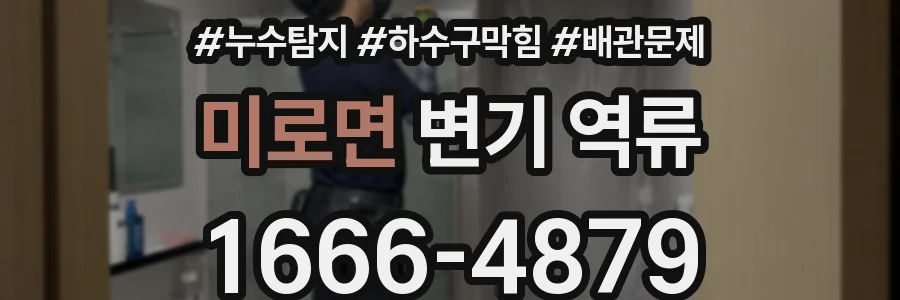미로면 변기 역류