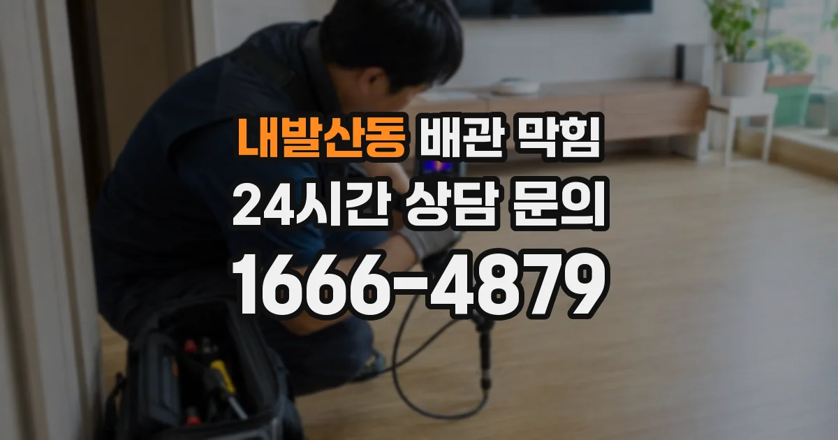 내발산동 배관 막힘