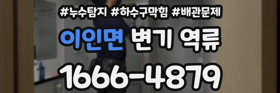 이인면 변기 역류