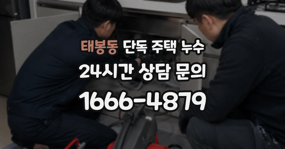 태봉동 단독 주택 누수