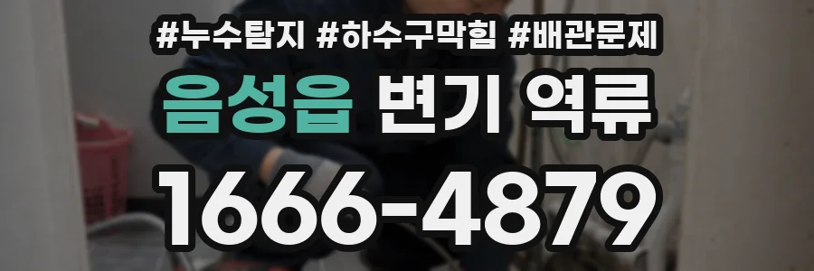 음성읍 변기 역류