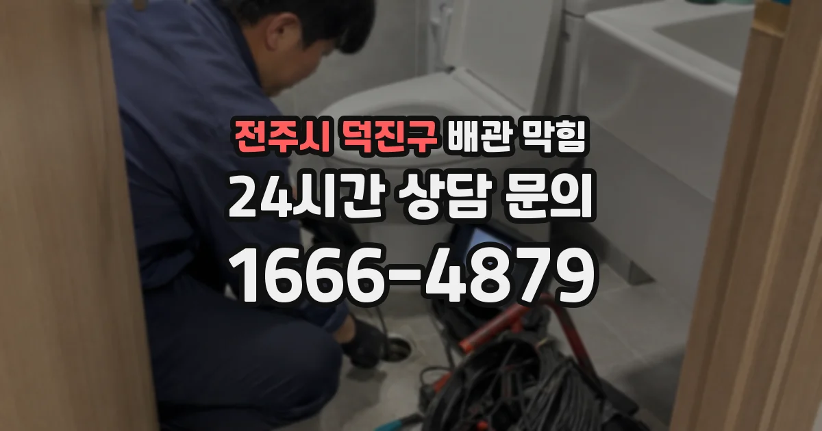 전주시 덕진구 배관 막힘