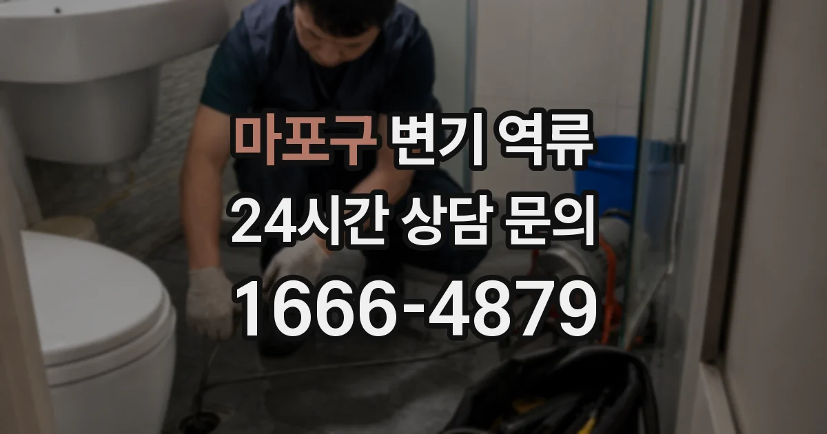 마포구 변기 역류
